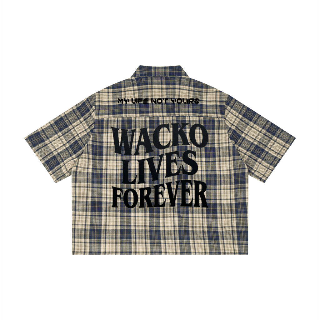 EST MMVII Plaid Boxy Short Sleeve Shirt