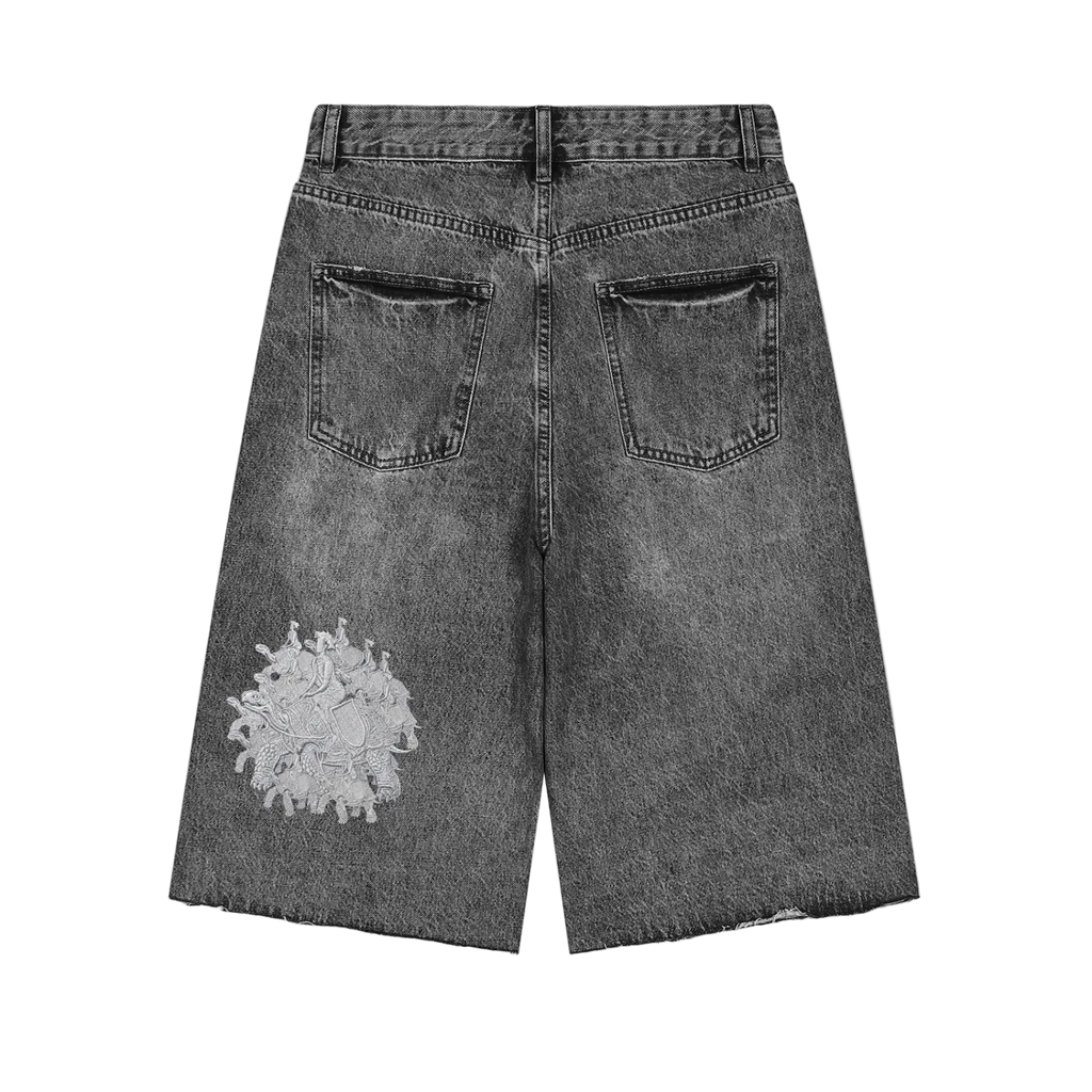 EST MMVII Wide Leg Denim Shorts