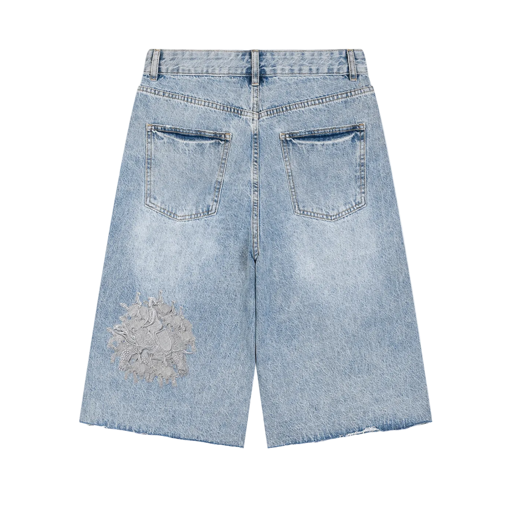 EST MMVII Wide Leg Denim Shorts