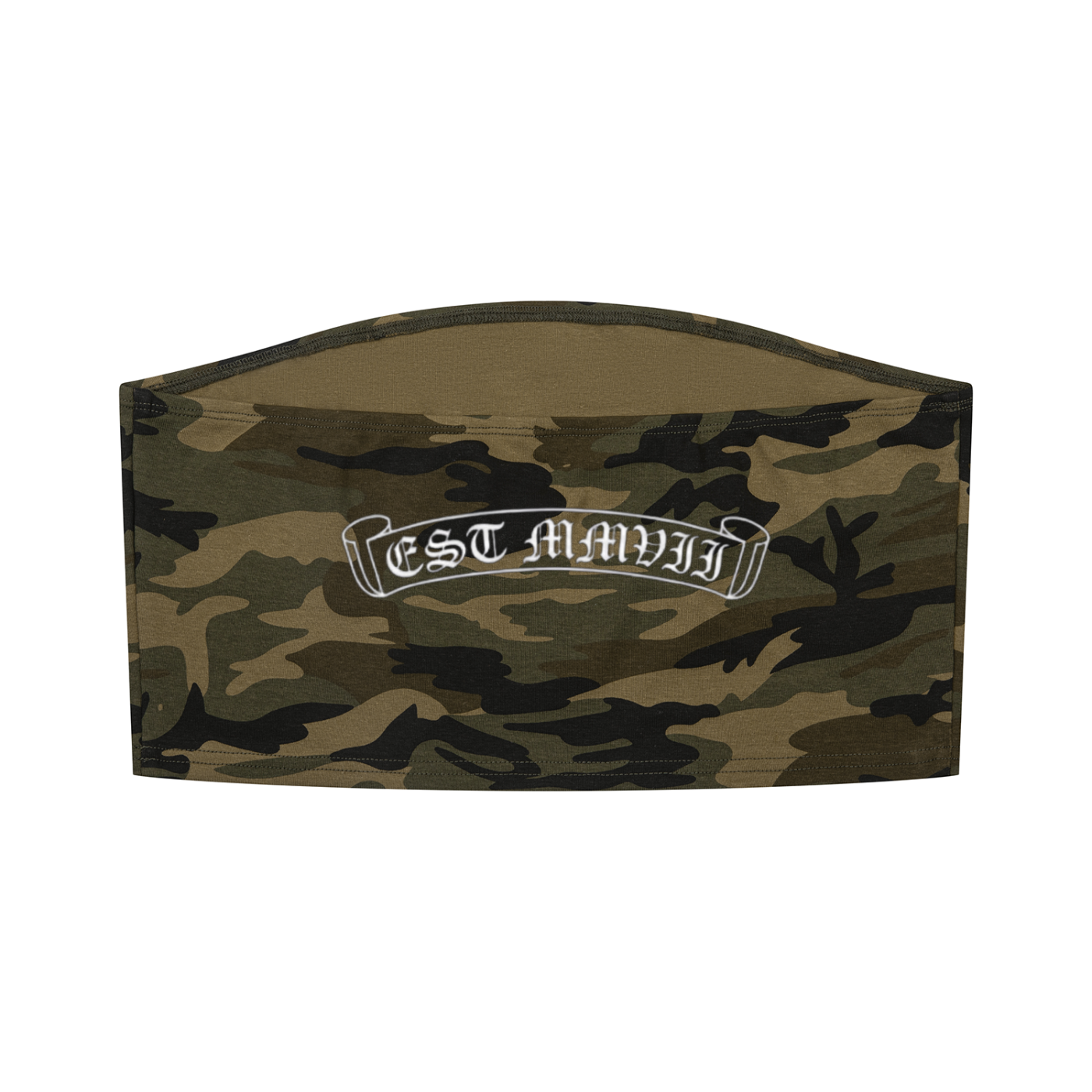 EST MMVII Women’s Camo Cropped Tube Top