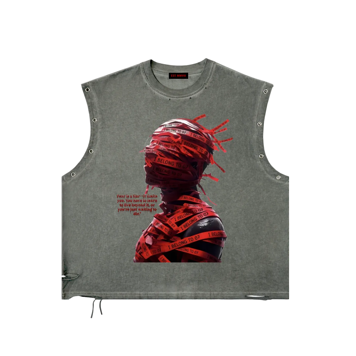 EST MMVII Distressed Tank Top