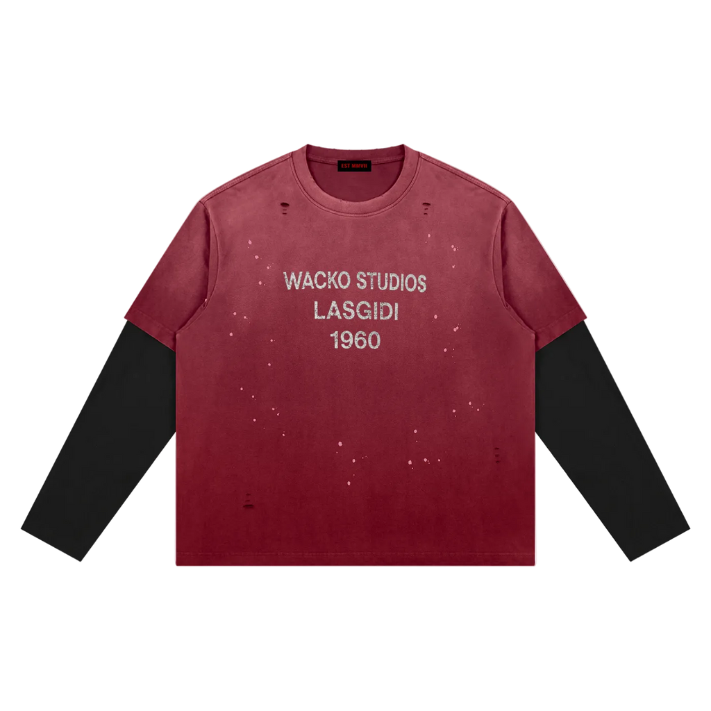 EST MMVII Vintage Wash Distressed Layer T-Shirt