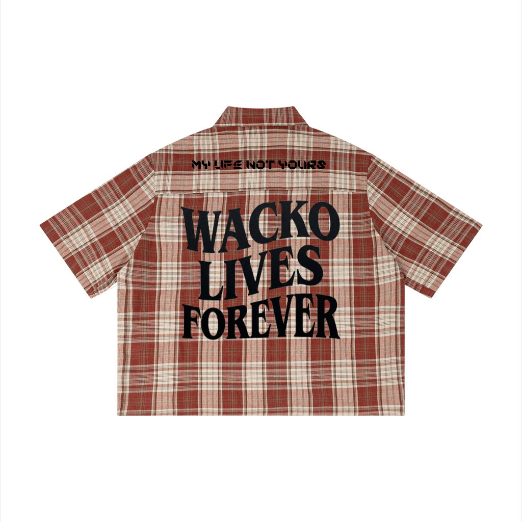EST MMVII Plaid Boxy Short Sleeve Shirt