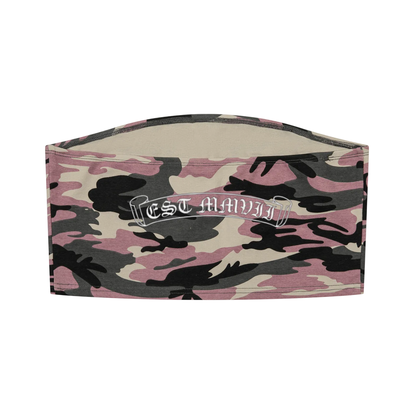 EST MMVII Women’s Camo Cropped Tube Top